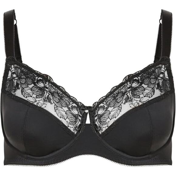 Avenue Underwire Full Support Bra (Size 50D)Soft Cups Wide Adjustable Straps NWT